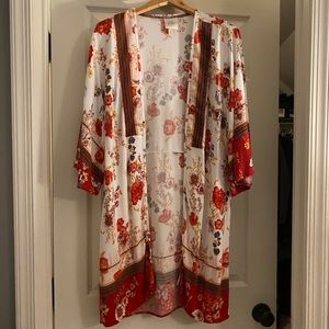 Knox rose XL floral kimono